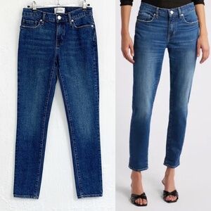 Frame Le Garcon Mid-Rise Boyfriend Jean in Othello Sz 25